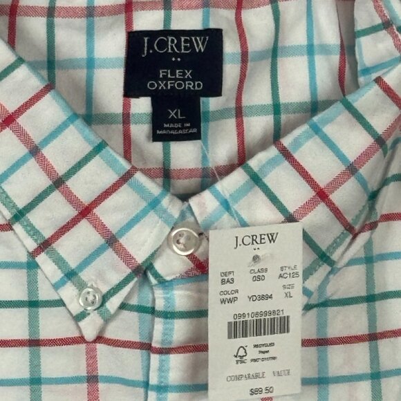 Mens J Crew Flex Oxford Button Down NWT Size XL - Picture 3 of 3